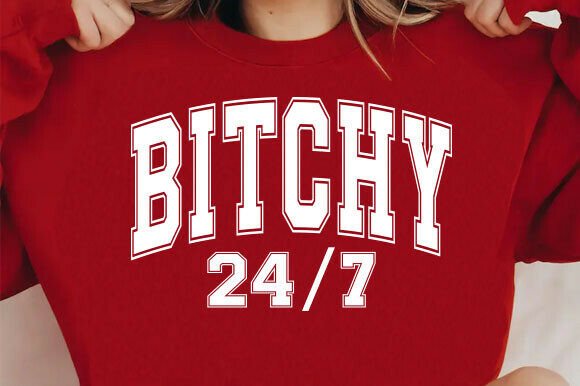 Bitchy 24/7 PNG Design: Bold Visuals for Your Projects