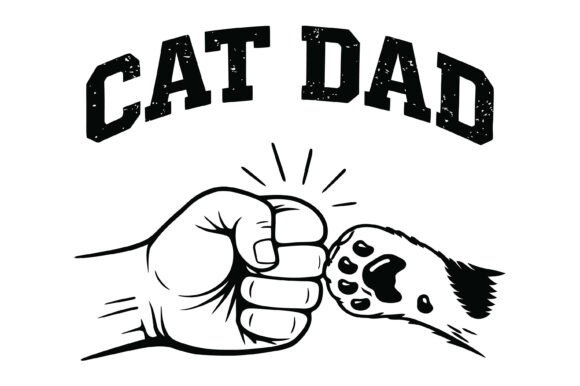 Cat Dad Fist Bump: A Design for Modern Pet Branding