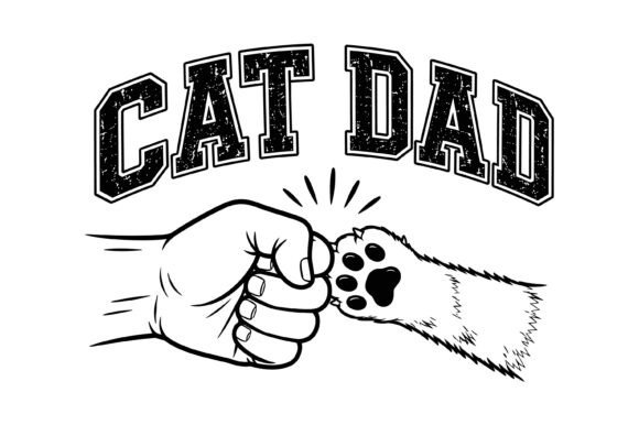 Cat Dad Paw Fist SVG: A Modern Design Asset