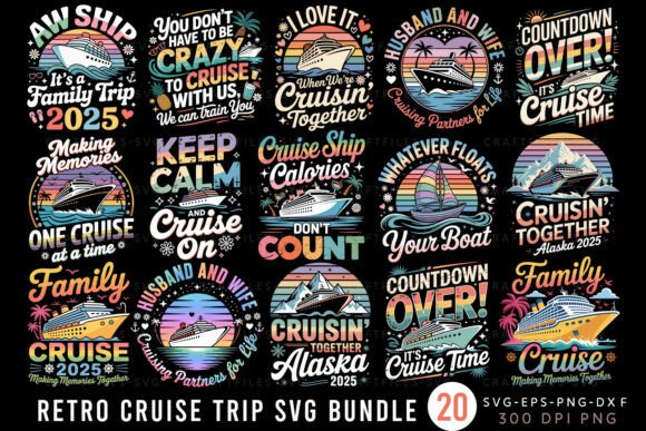 Cruise Quotes SVG Bundle: Ready-to-Use Design Assets