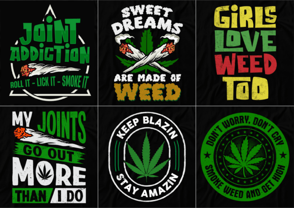Elevate Your Brand with the 420 Cannabis T-shirt Design Bundle(V-5)