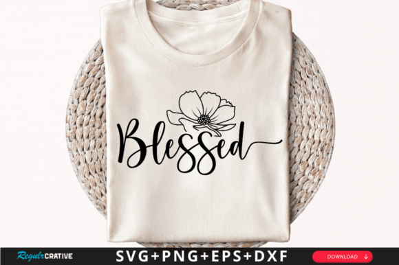 Elevate Your Projects with a Blessed T-Shirt SVG Design