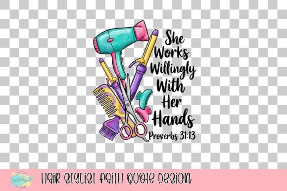 Hair Stylist Faith Quote Design: Vibrant Artistry