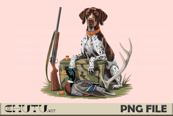 Hunting Dog PNG: The Perfect Duck Camo Design Asset