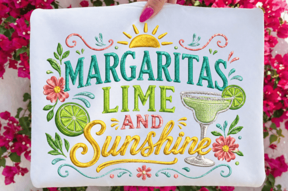 Margaritas Lime Sunshine: A Vibrant Summer Design