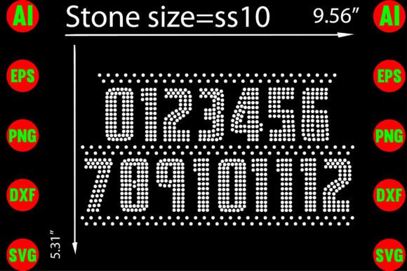 Number Rhinestone Templates: Sparkle & Design Efficiency