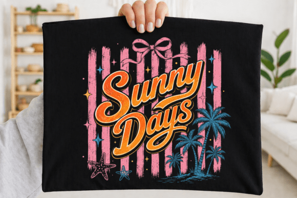 Retro Summer Typography Design: A Vibrant Creative Resource