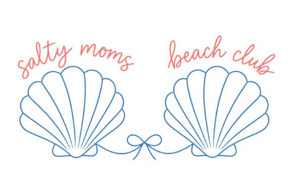 Salty Moms Beach Club Design: A Typography Solution for Summer Branding