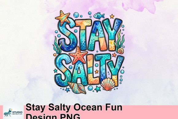 Stay Salty Ocean Fun Design PNG: A Splash of Coastal Charm