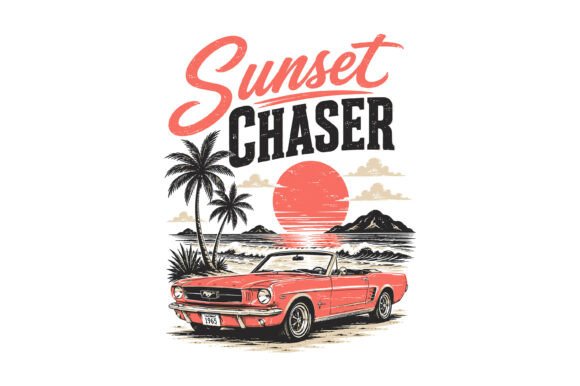 Sunset Chaser Car Design: Retro Beach Aesthetics